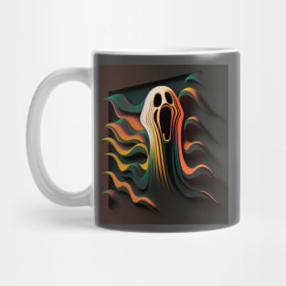 ai with me and the scream - halloween t-shirt Mug